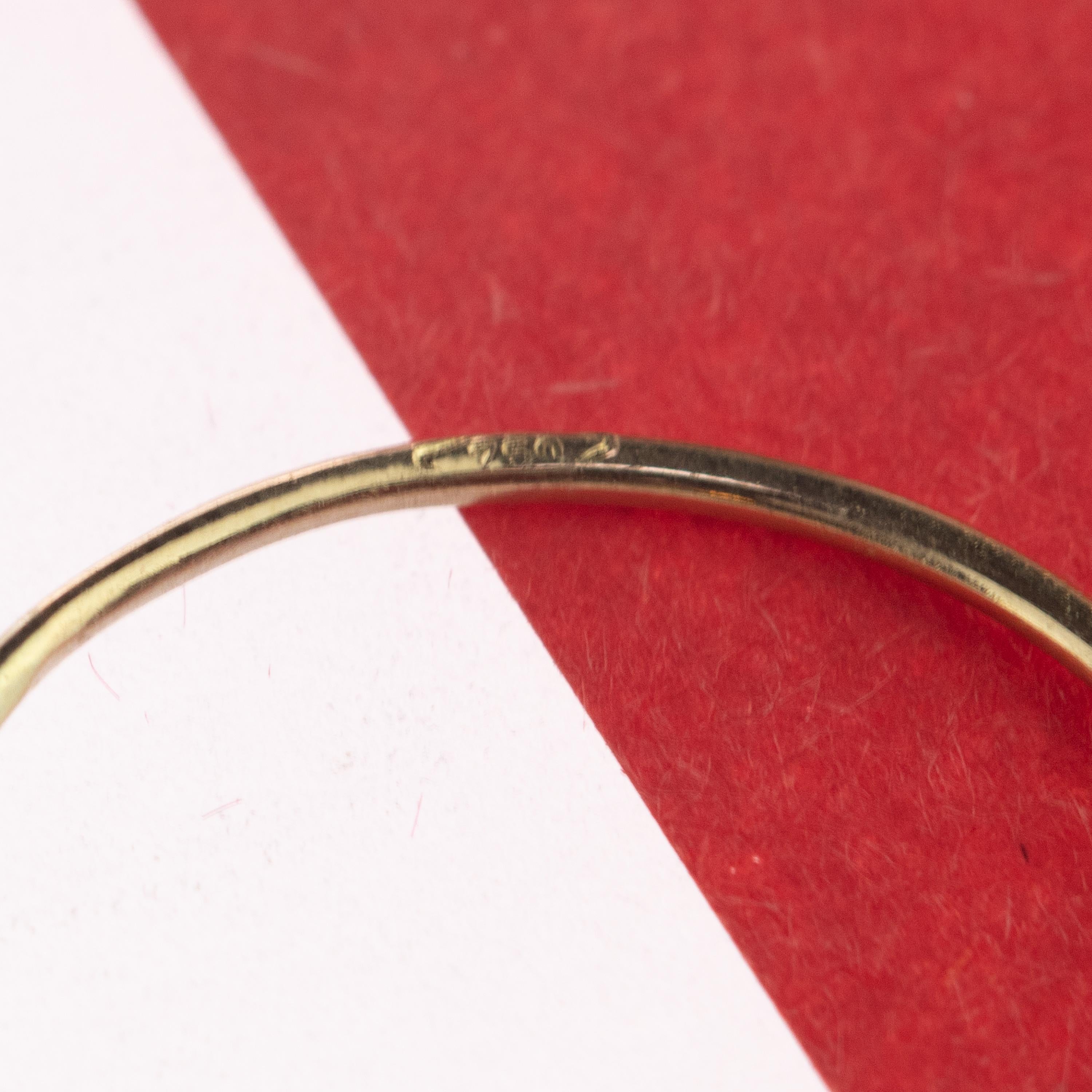 Anello in oro 18 carati Planet Uranus Boho Chic con acquamarina naturale e solitario a rondelle in vendita 1