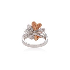 Natural Argyle Pink Diamond and White Diamond in Platinum Bridal Ring