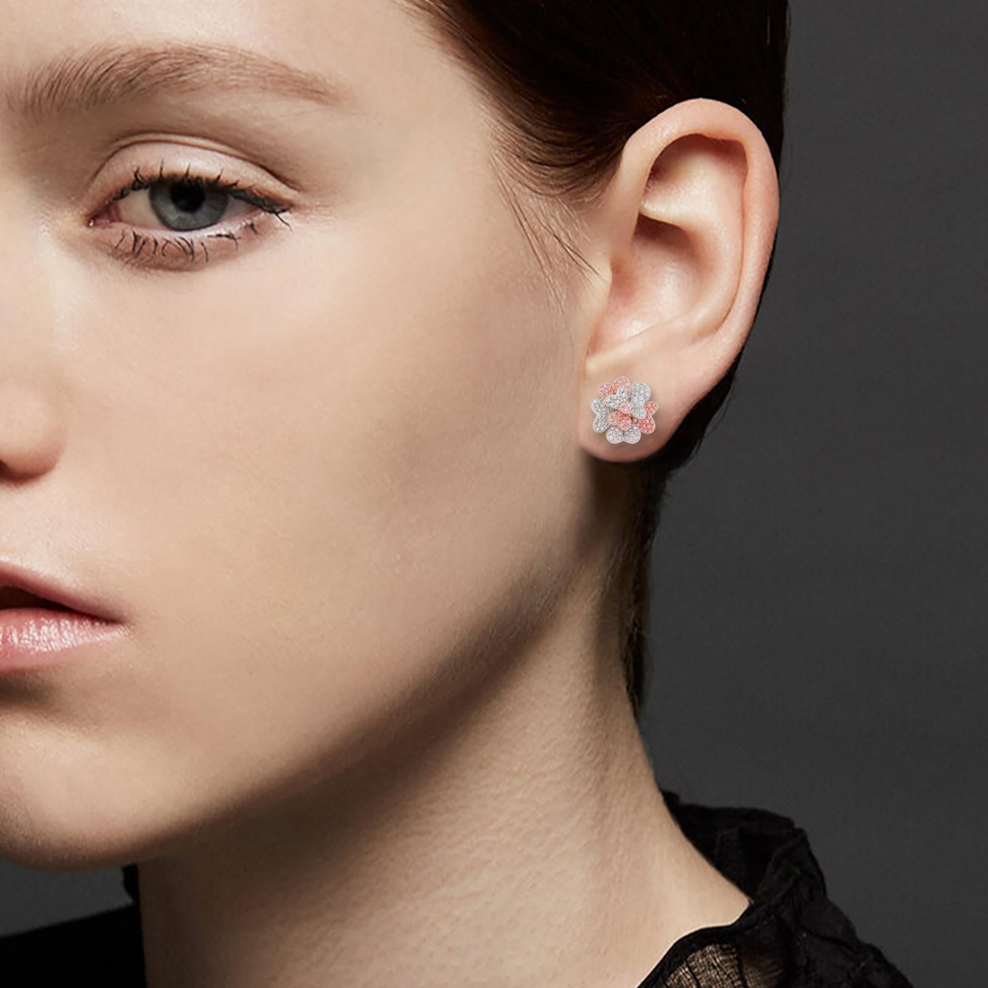 argyle pink diamond stud earrings