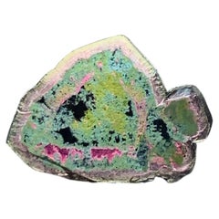 Natural Artistic Multicolor Tourmaline Slice Pink, Green, Blue Yellow Gemstones