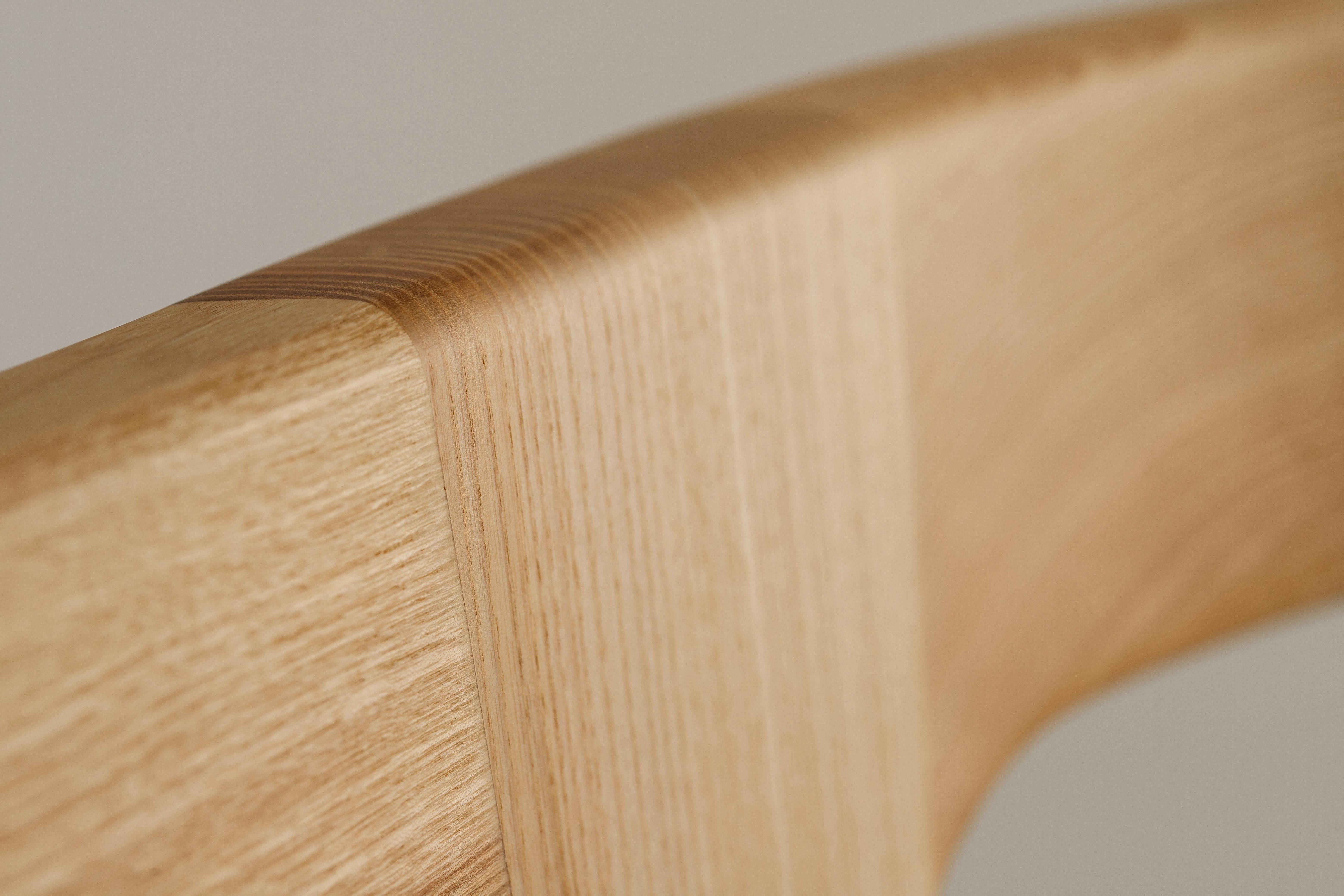 Natural Ash Solid Wood Bench, Entryway Wood Bench For Sale 7