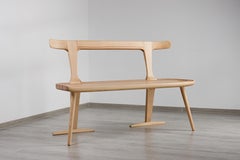 Natürliche Esche Massivholzbank, Eingangsbereich Wood Bench