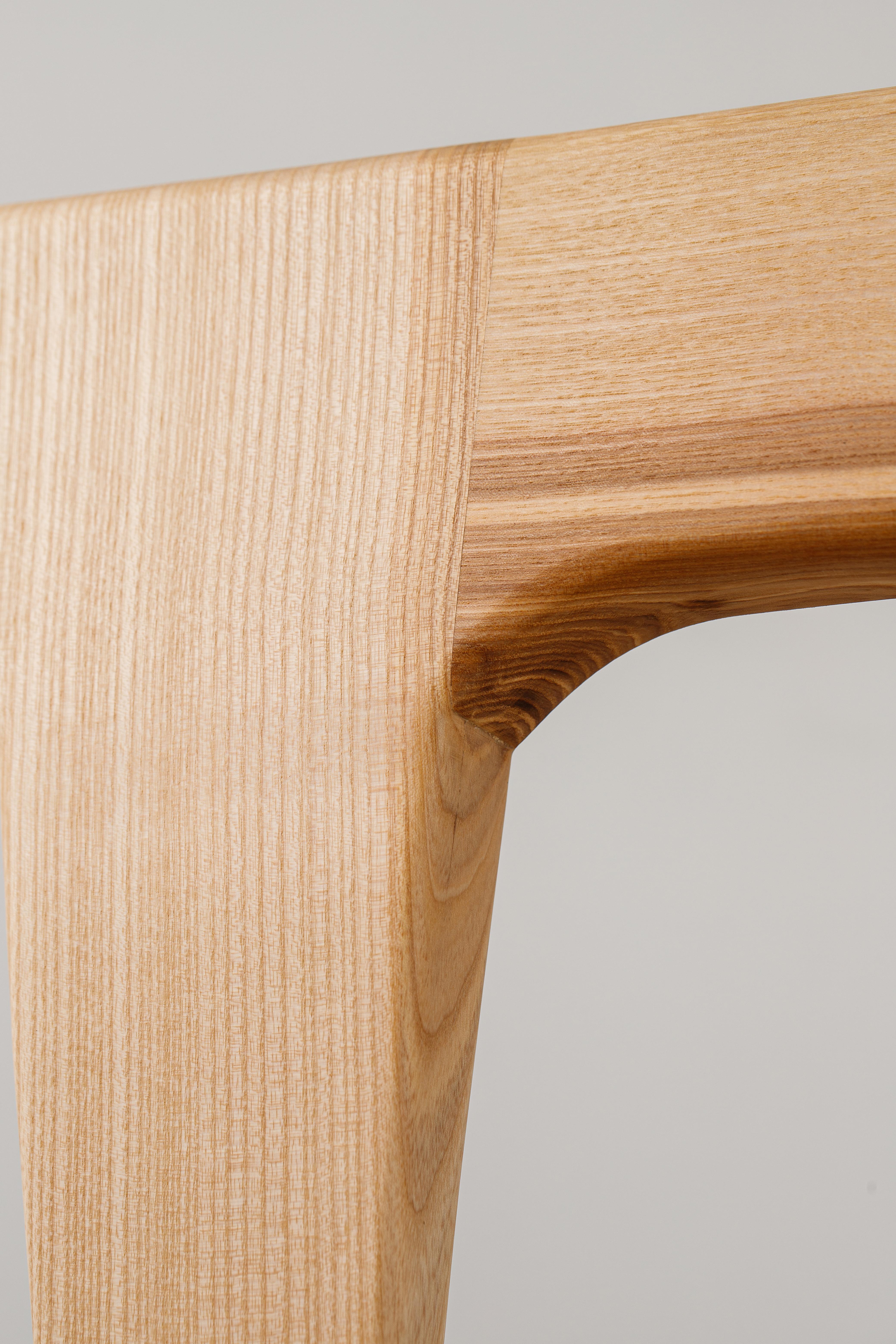 Natural Ash Solid Wood Bench, Entryway Wood Bench For Sale 3