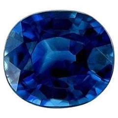 Natural Australian Blue Sapphire 0.49ct Oval Cut Loose Gem