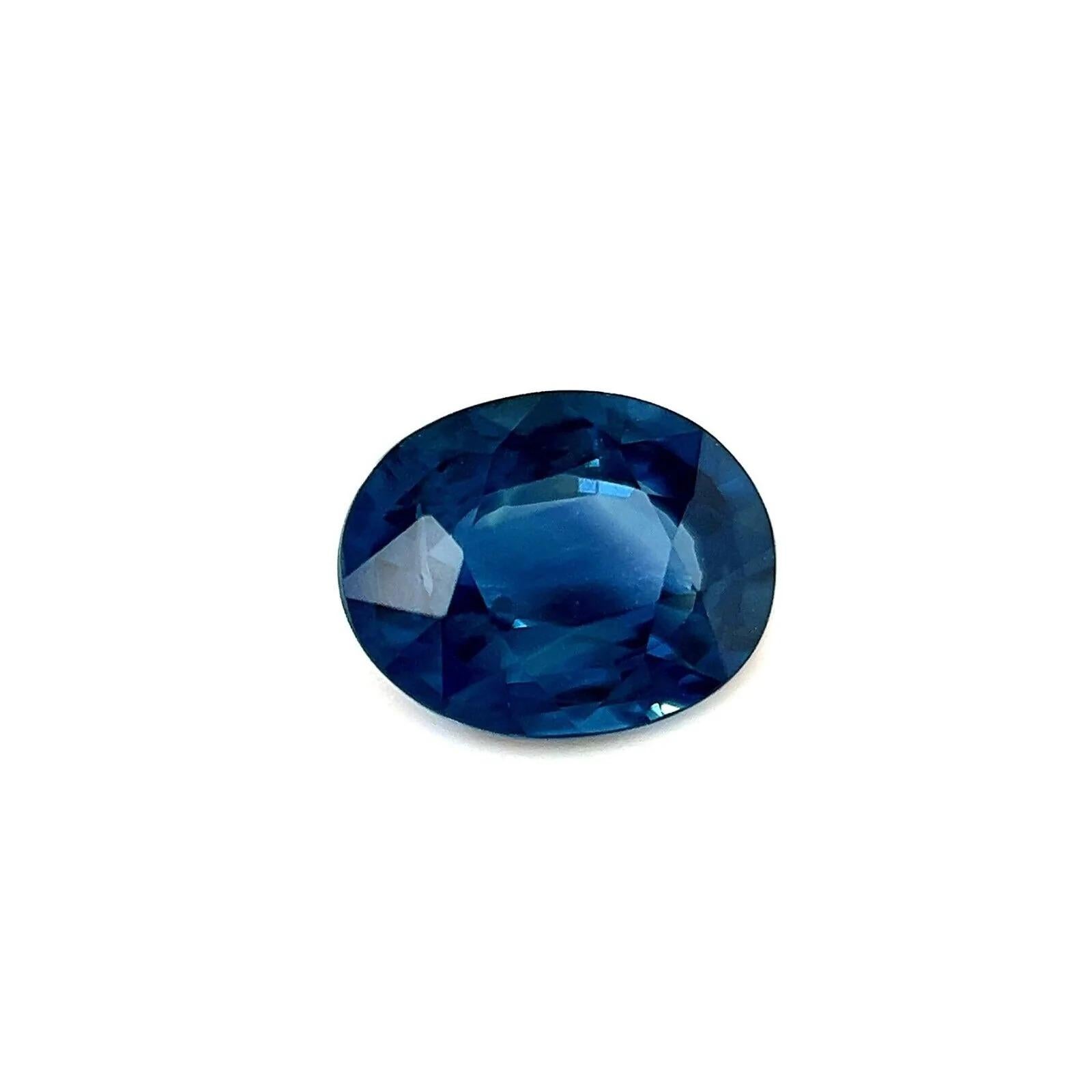 Natural Australian Deep Blue Sapphire 0.89ct Oval Cut Loose Gem 6.5x5.2mm

Natural Australian Deep Blue Sapphire Gemstone.
0.89 Carat with a deep blue colour and very good clarity. Only some small natural inclusions visible when looking closely.