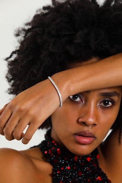 Natural Baguette Diamond Art-Deco Bracelet, 1.75ctw