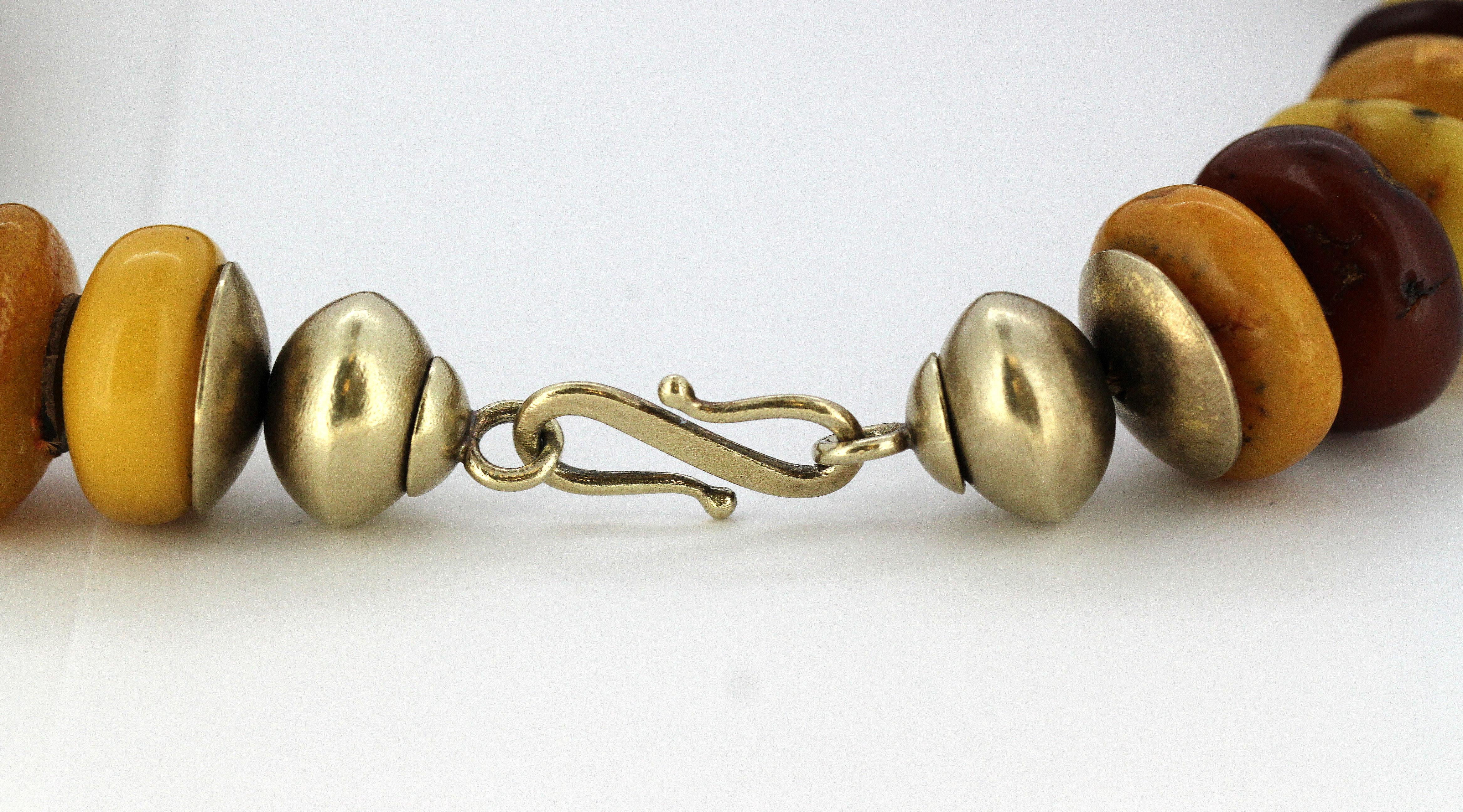Collar de ámbar báltico natural en forma de pastillas en venta 4