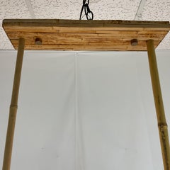 Natural Bamboo Long Pendant