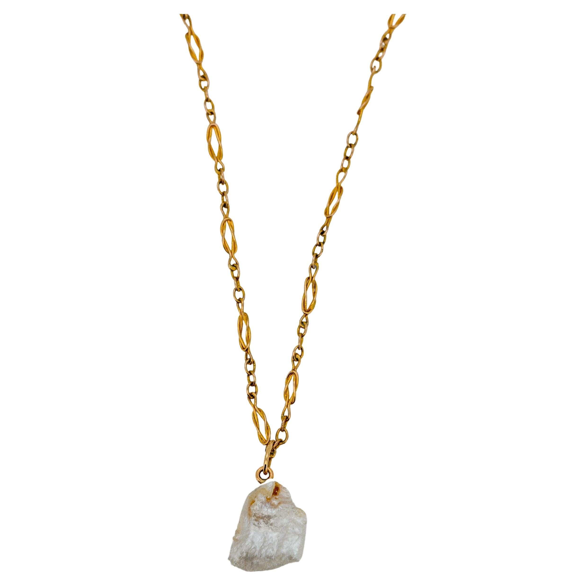 Ciondolo di perle barocche naturali, certificato GIA naturale e non trattato