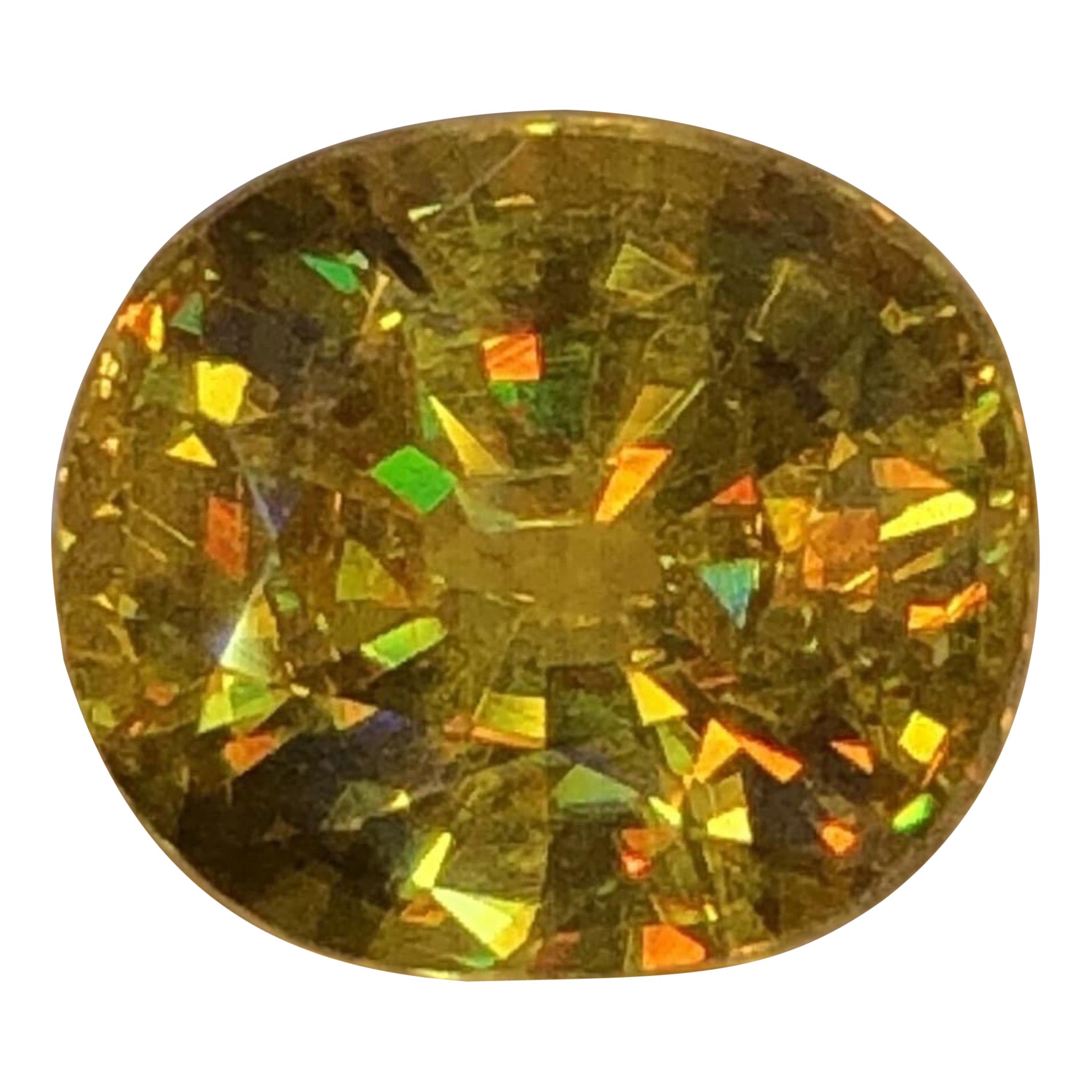 Nature Beautiful Sphene 2,45 ct Multi Fire Oval in vendita
