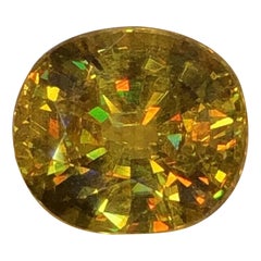 Nature Beautiful Sphene 2,45 ct Multi Fire Oval