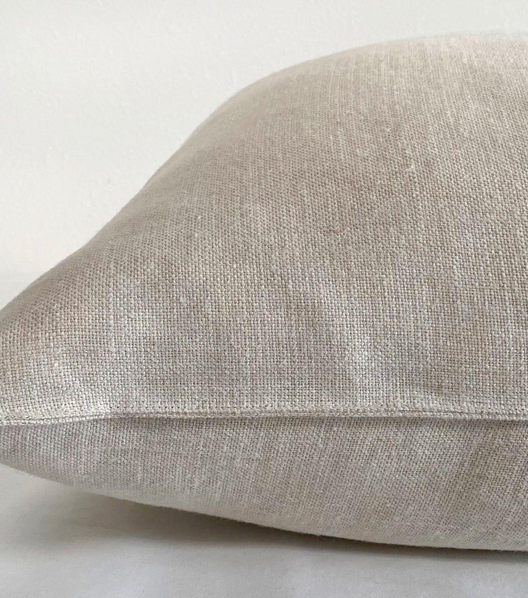 Natural Belgian Linen Accent Pillow Cover at 1stDibs