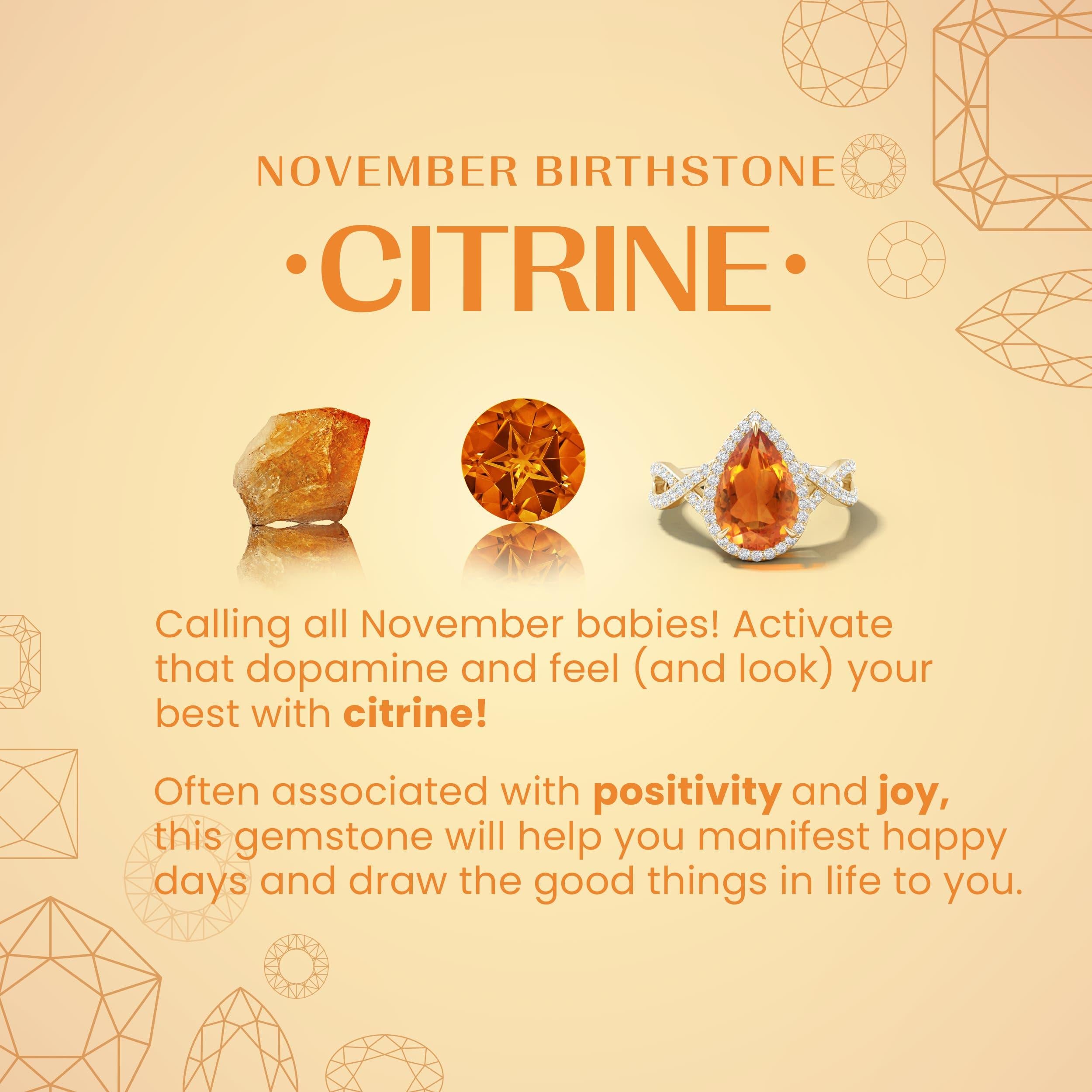 Pendentif solitaire en or jaune 14 carats serti d'une citrine ronde de 1,25 carat en vente 1