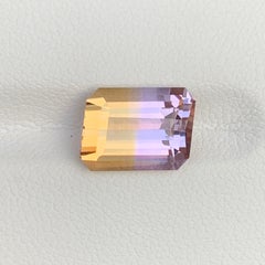 Natural Bicolor Ametrine Emerald Cut Loose Gemstone for Ring & Pendant Jewelry