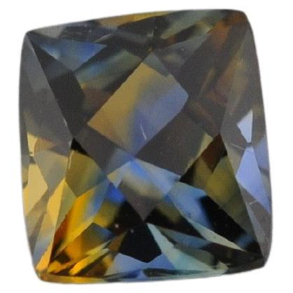 Taglio Asscher Zaffiro naturale bicolore - 1,40 carati in vendita