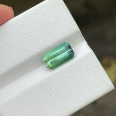 Natural Bicolor Tourmaline Stone 3.80 Carats Tourmaline Stone for Jewellery