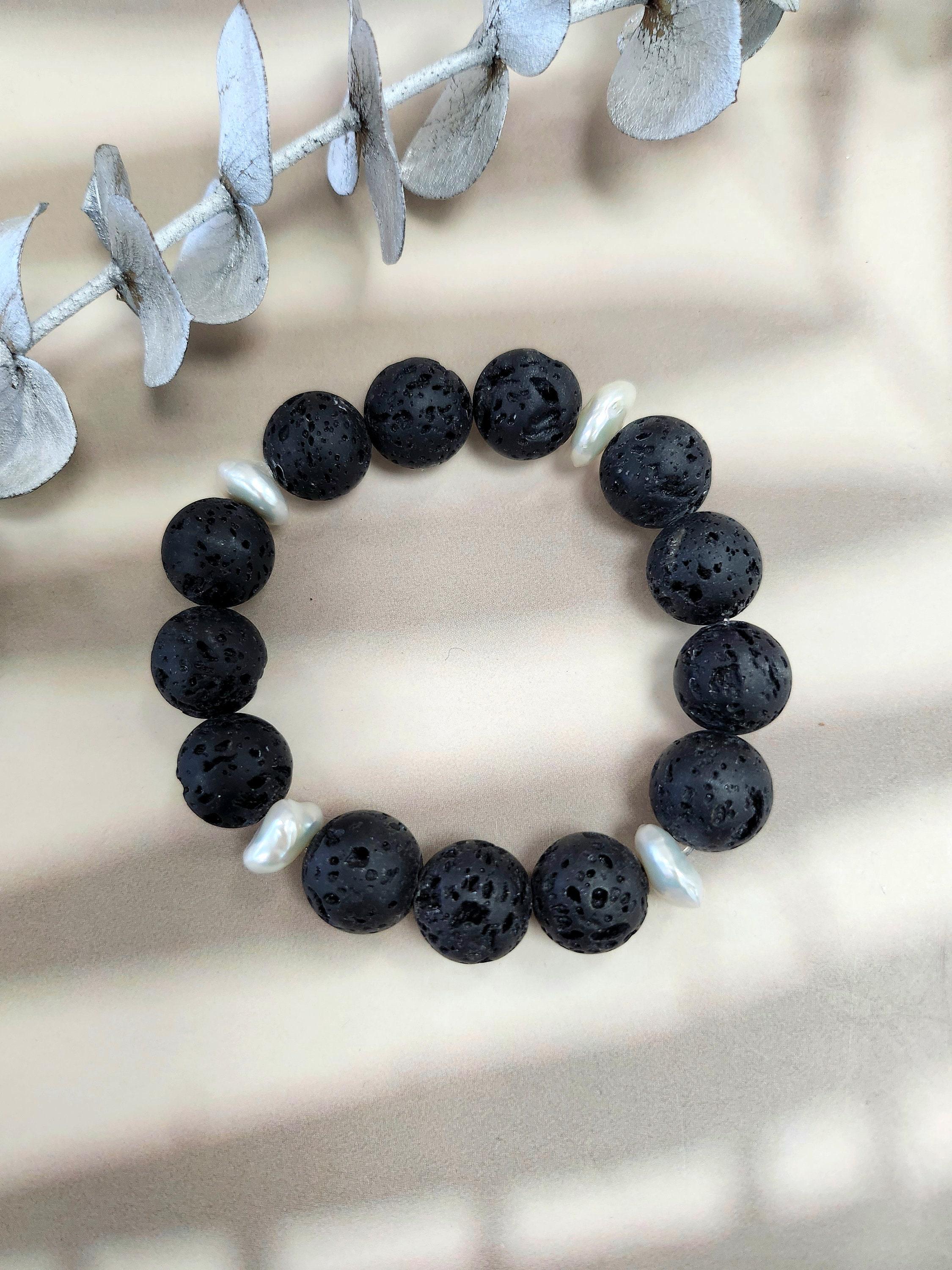 Black lava beads are a type of jewelry bead made from volcanic lava rock.
These beads are formed when molten lava cools and solidifies, creating a porous and lightweight material.

These lava beads have a unique texture and appearance, with a matte
