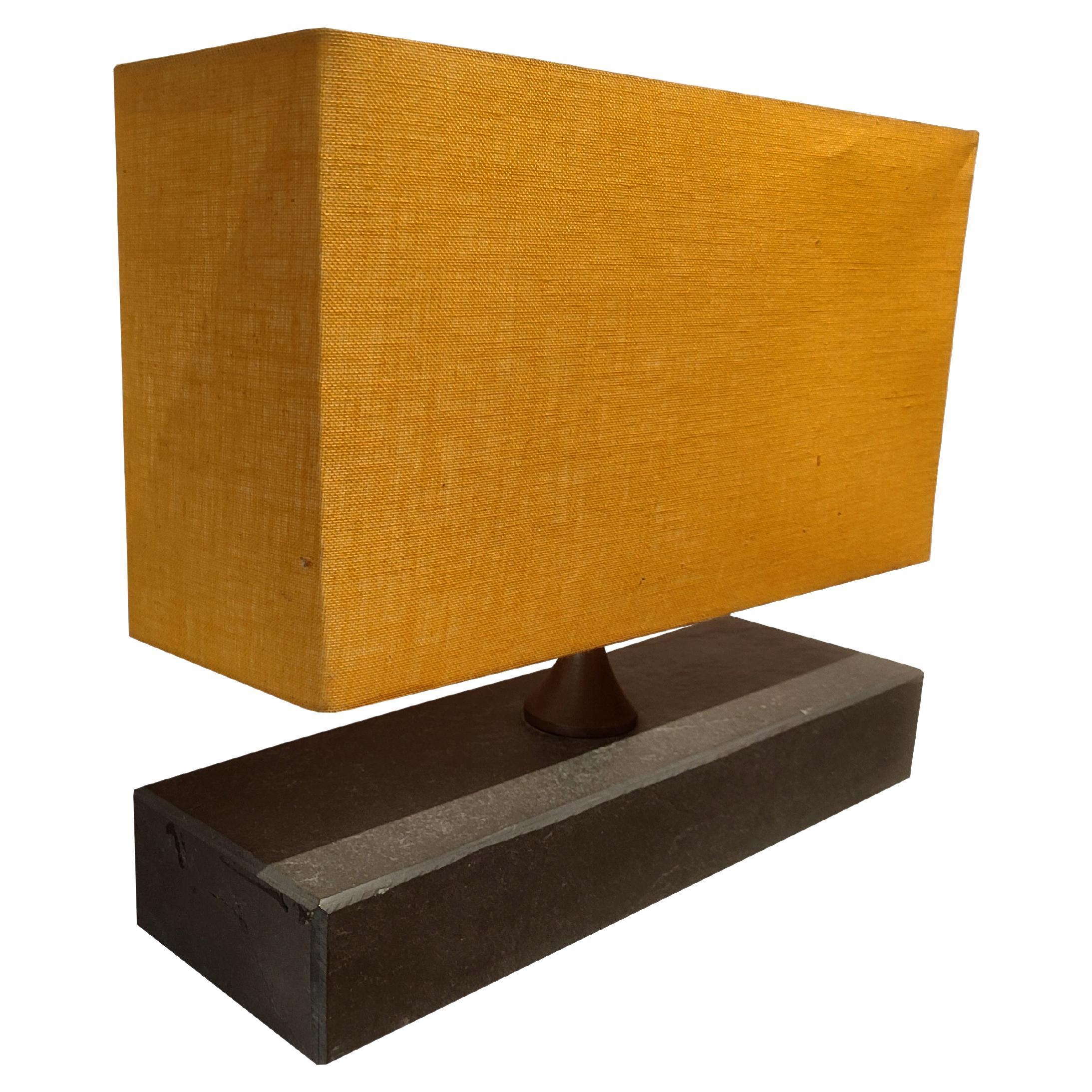 Lampada in pietra naturale di ardesia nera Design moderno e contemporaneo Made in Spain