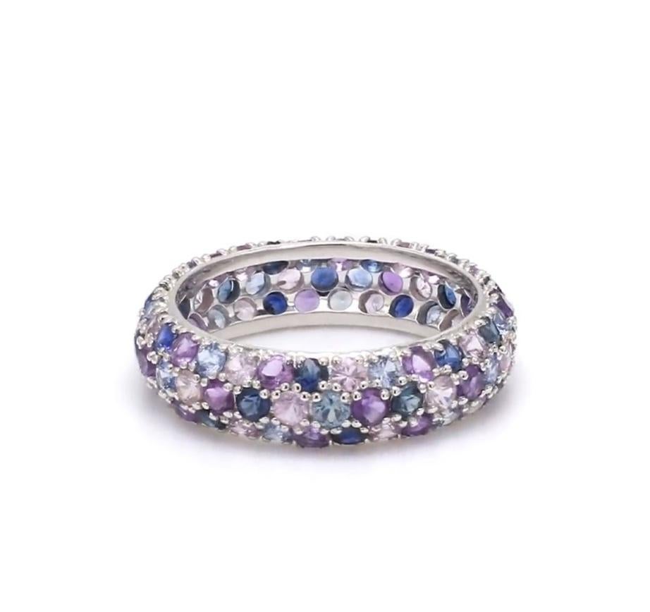 Natural blue and pink sapphire ring in 14k gold en Nuevo estado para la venta en jaipur, IN