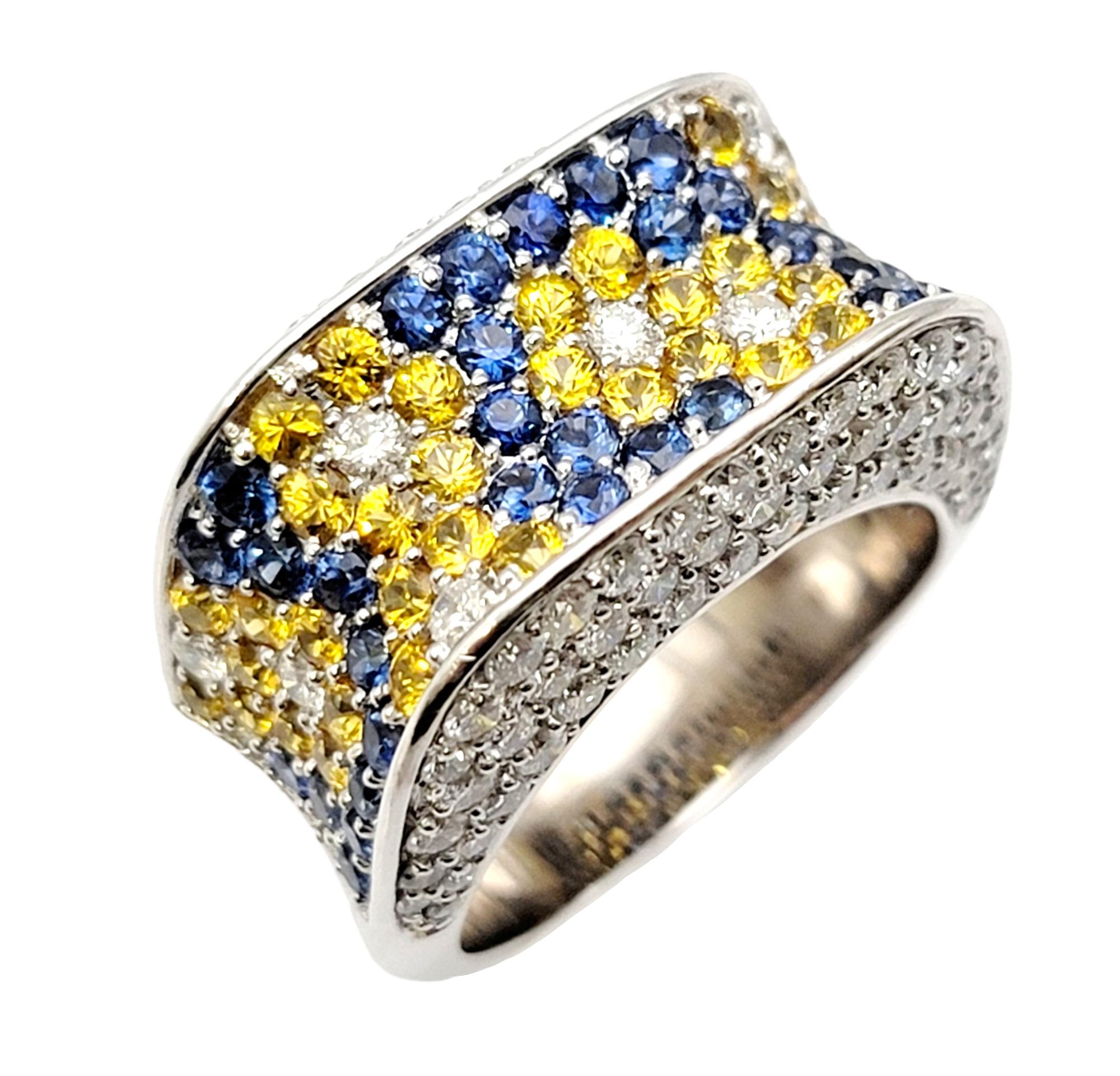 gold saddle ring with diamonds