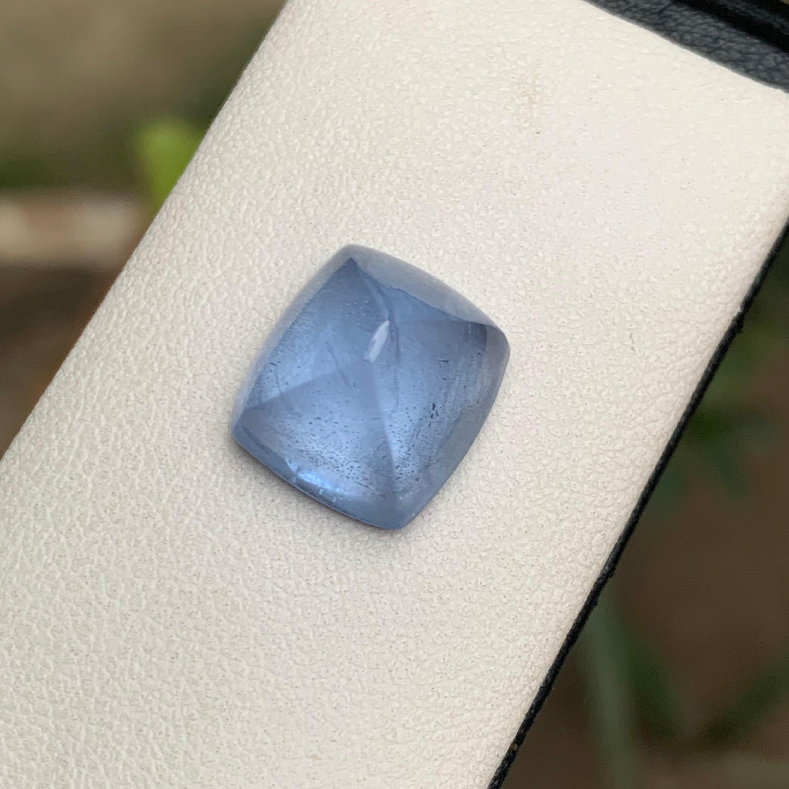 Natürlicher blauer Aquamarin 11,70 Ct Sugarloaf Cabochon Loser Edelstein für Schmuck im Angebot 7