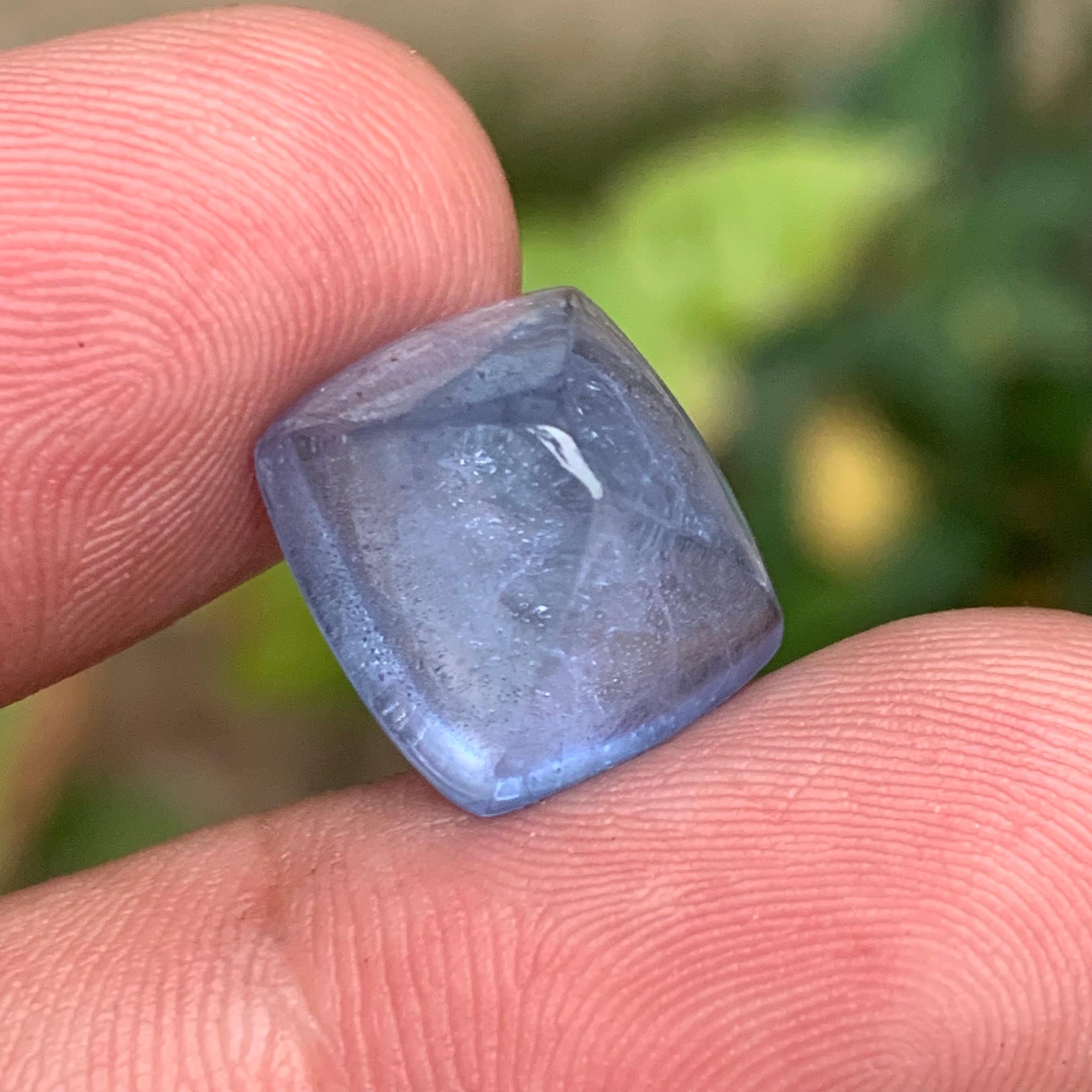 Natürlicher blauer Aquamarin 11,70 Ct Sugarloaf Cabochon Loser Edelstein für Schmuck für Damen oder Herren im Angebot