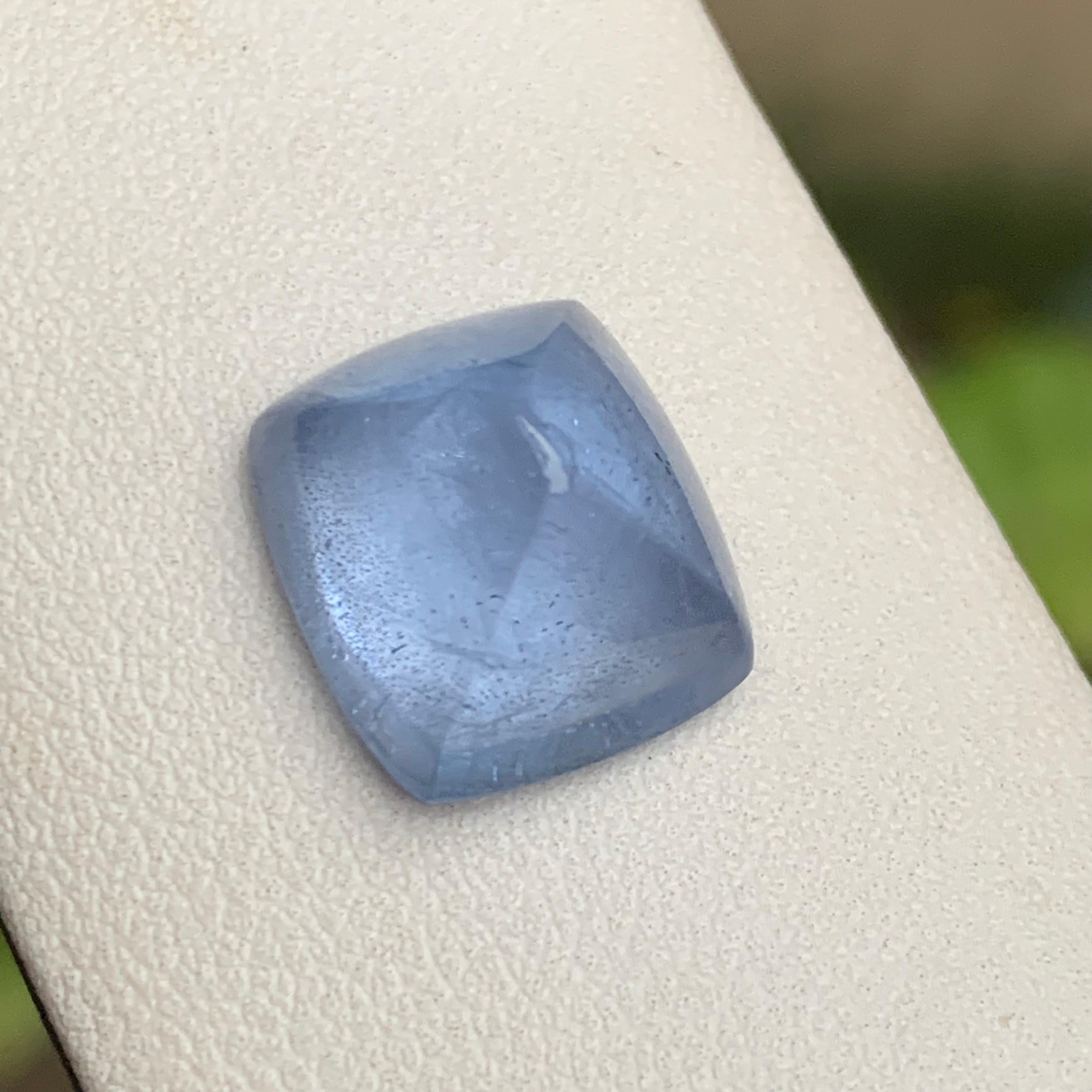 Natürlicher blauer Aquamarin 11,70 Ct Sugarloaf Cabochon Loser Edelstein für Schmuck im Angebot 3