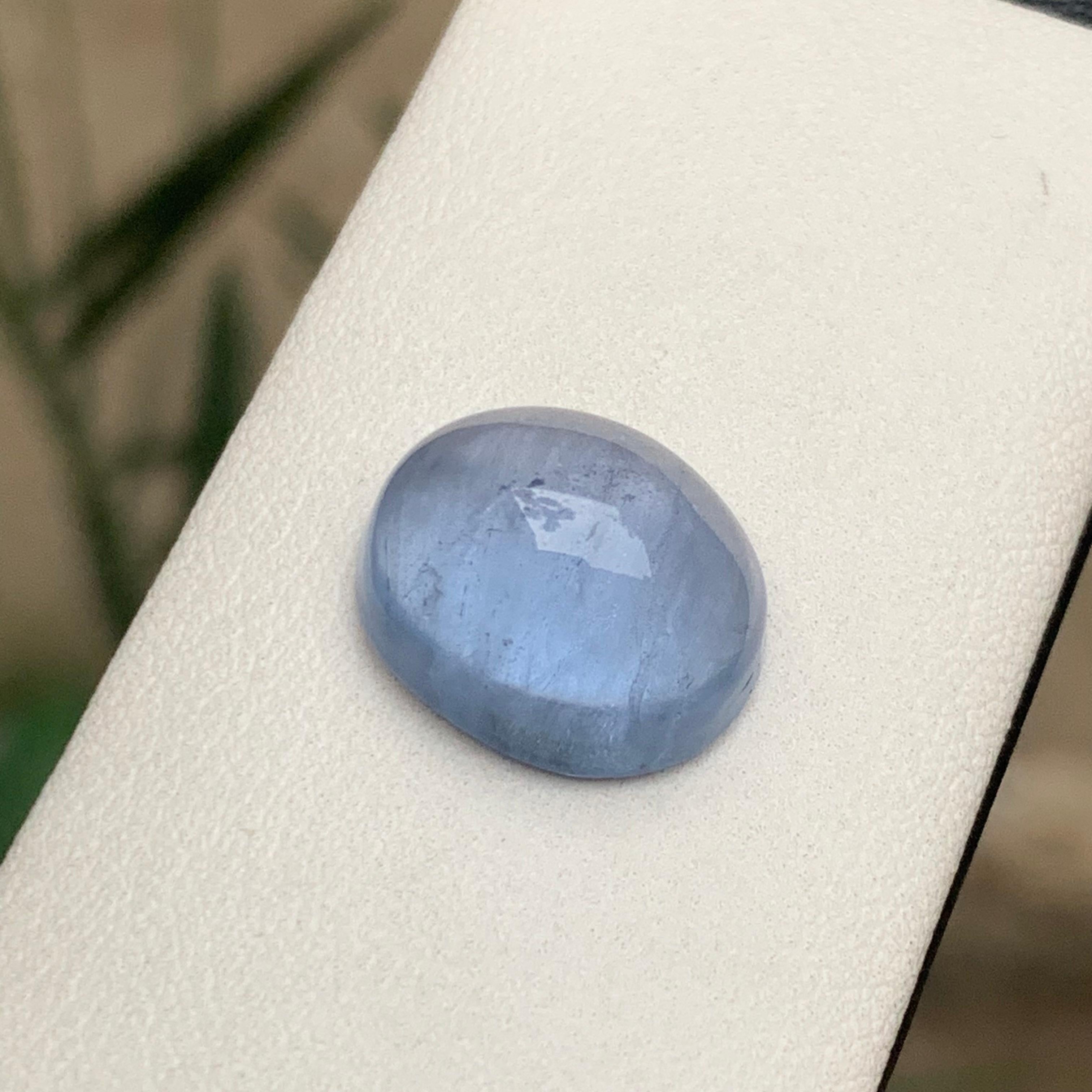 Aguamarina Azul Natural 12,17 Quilates Cabujón Gema Suelta para Anillo o Joyería en venta 5