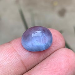 Natural Blue Aquamarine 12.17 Carat Cabochon Loose Gemstone for Ring or Jewelry