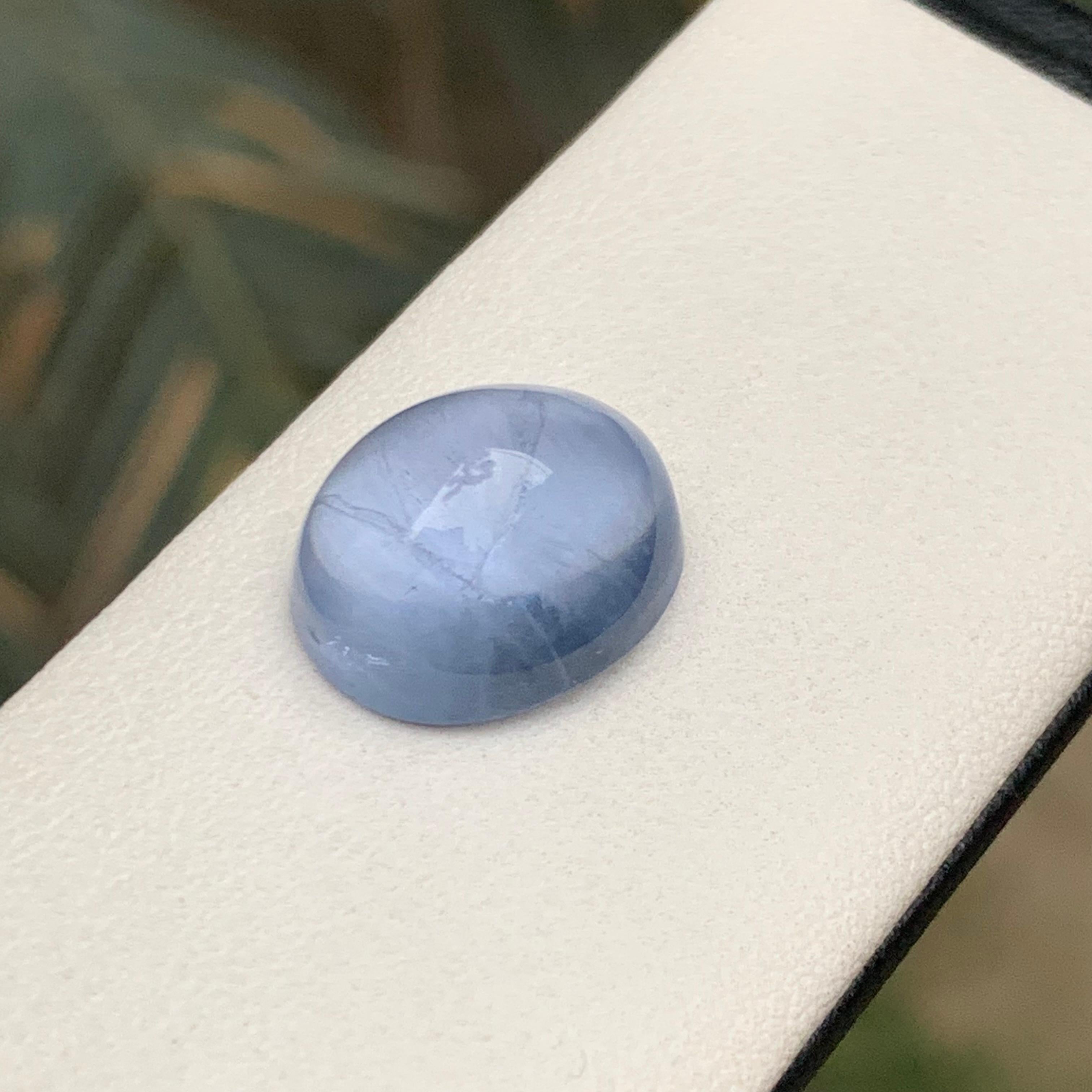 Aguamarina Azul Natural 12,17 Quilates Cabujón Gema Suelta para Anillo o Joyería en venta 1