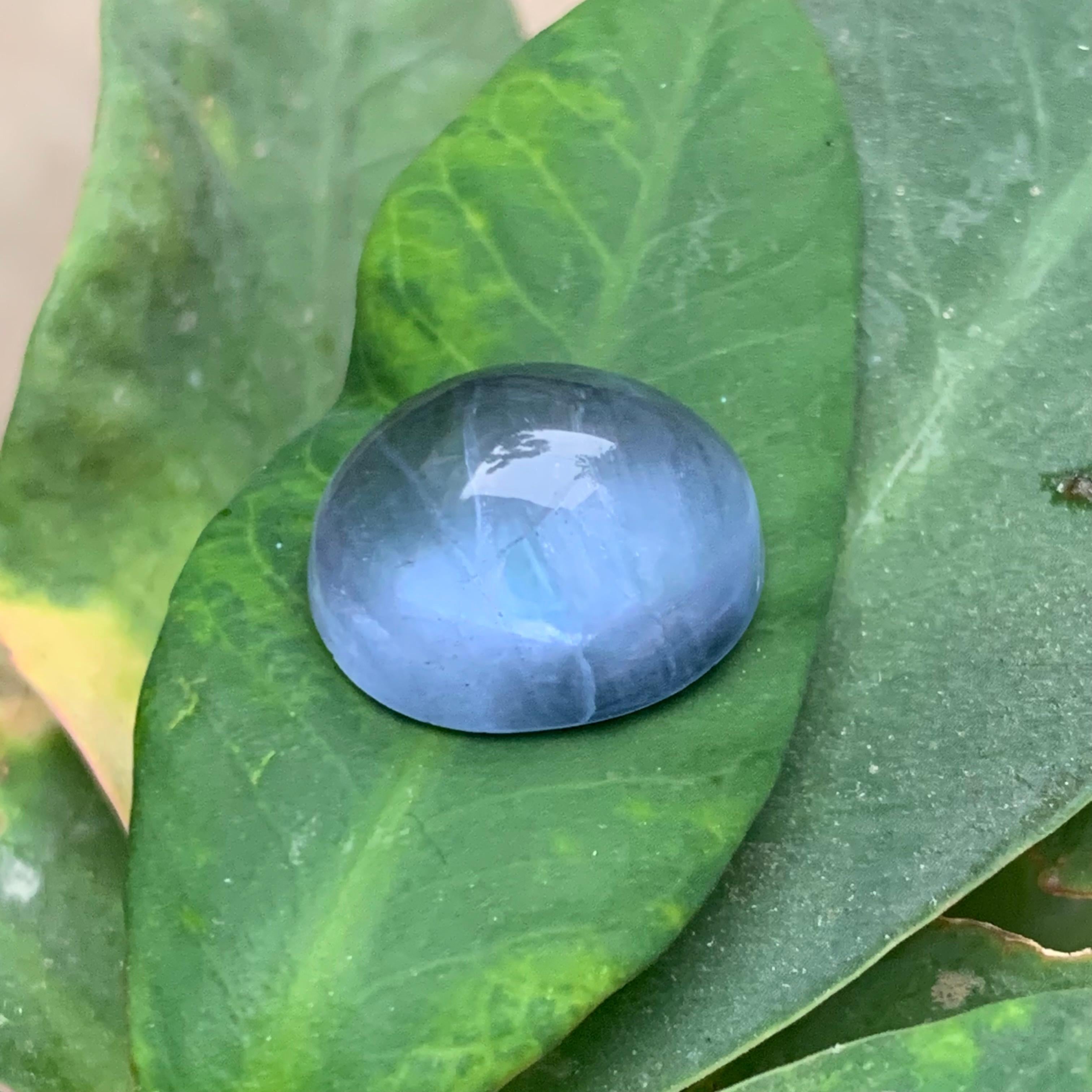 Aguamarina Azul Natural 12,17 Quilates Cabujón Gema Suelta para Anillo o Joyería en venta 4