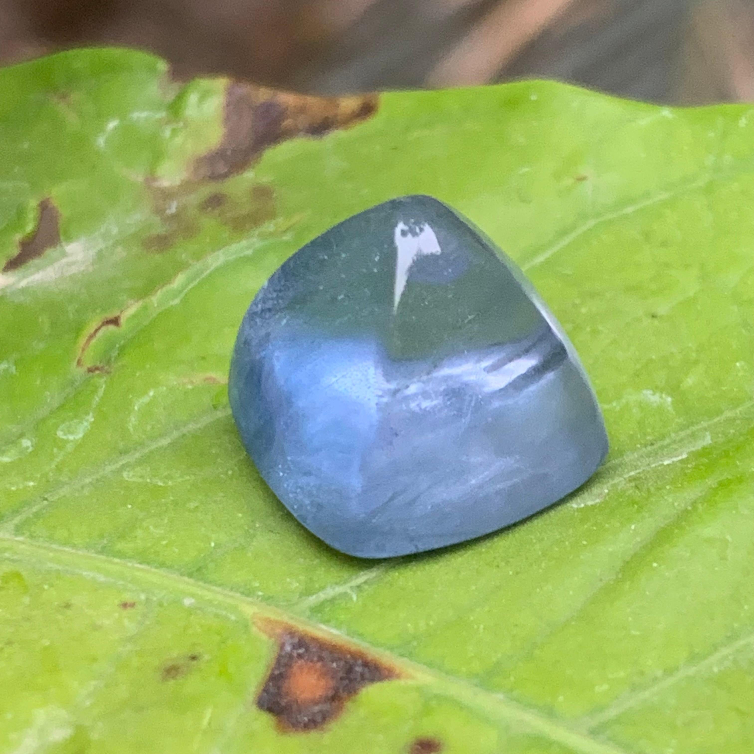 Aigue-marine bleue naturelle 14.50 Ct Sugarloaf Cabochon Loose Gemstone for Jewelry en vente 4