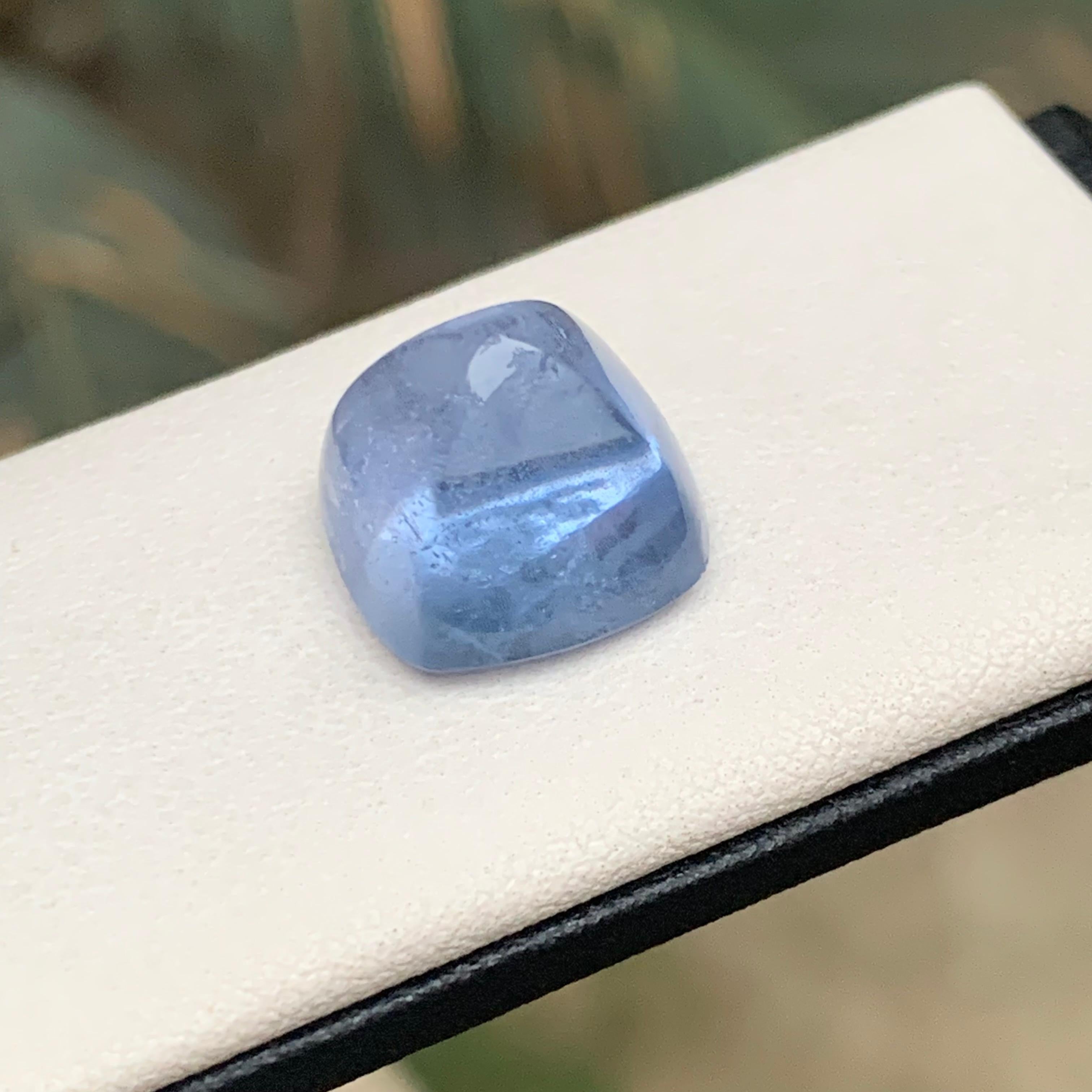 Aigue-marine bleue naturelle 14.50 Ct Sugarloaf Cabochon Loose Gemstone for Jewelry Neuf - En vente à Peshawar, PK