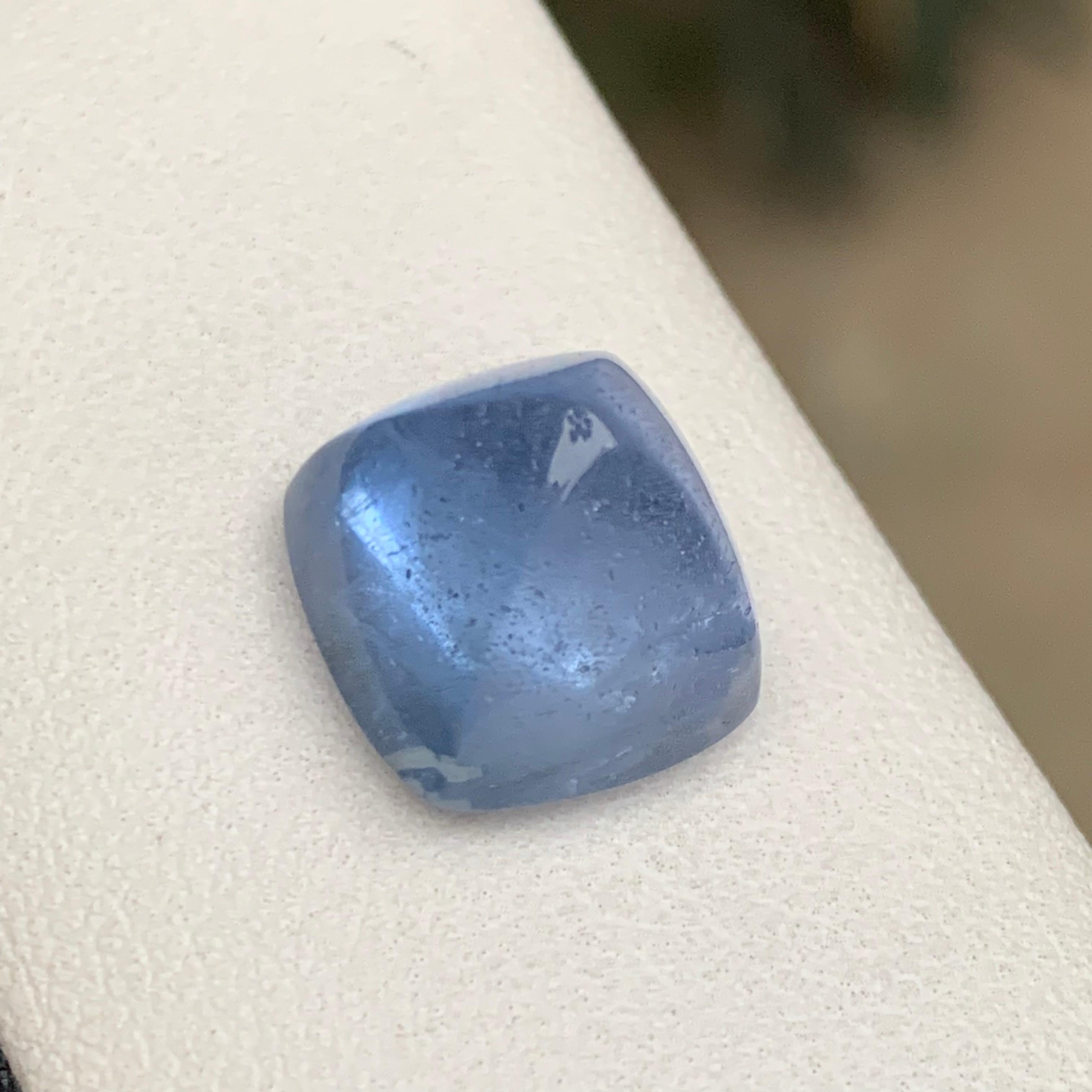 Aigue-marine bleue naturelle 14.50 Ct Sugarloaf Cabochon Loose Gemstone for Jewelry en vente 1