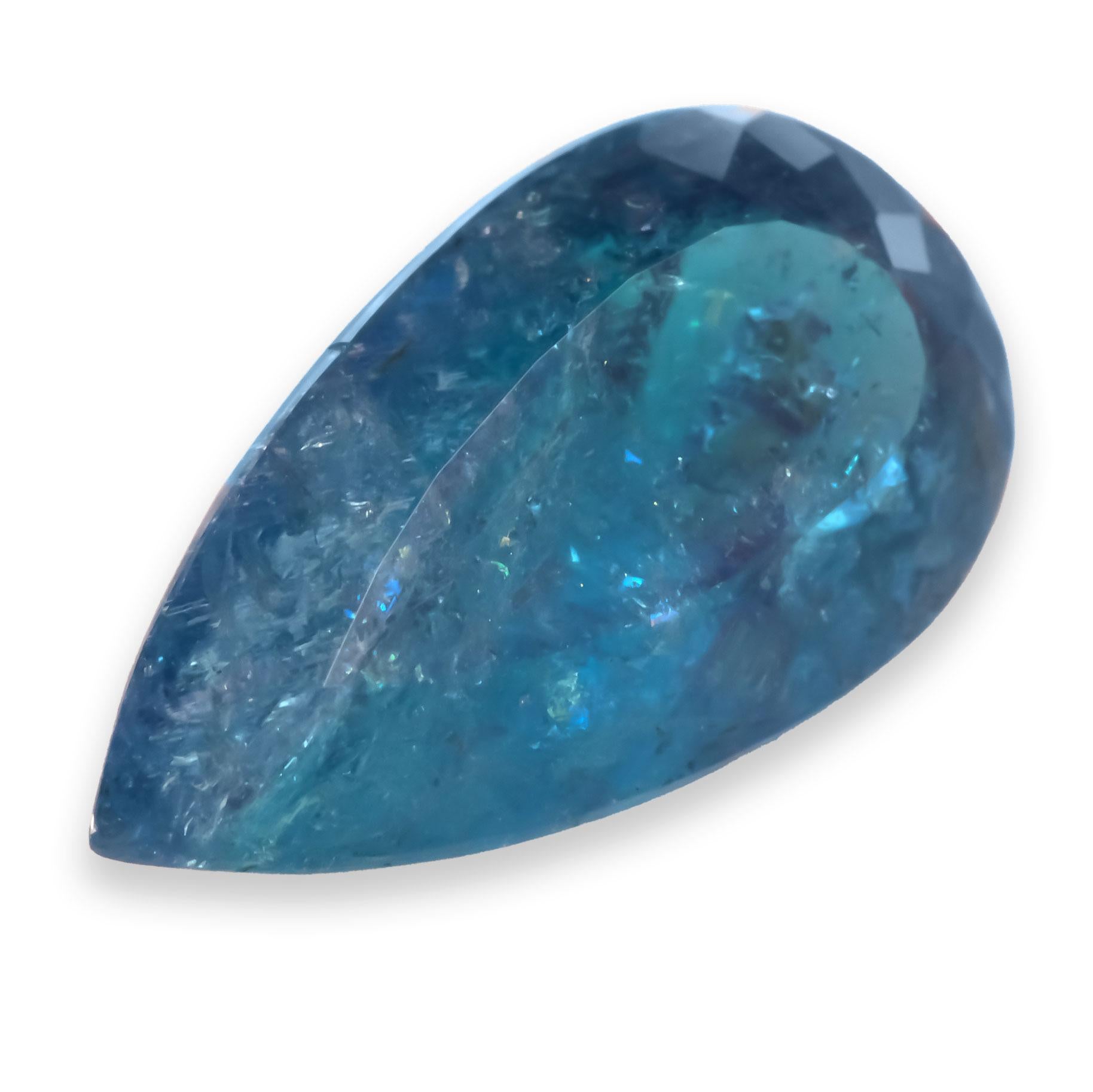 Natürlicher blauer Brasilien Paraiba Turmalin Edelstein 2,42 Karat mit GIA Bericht im Zustand „Neu“ in Los Angeles, CA