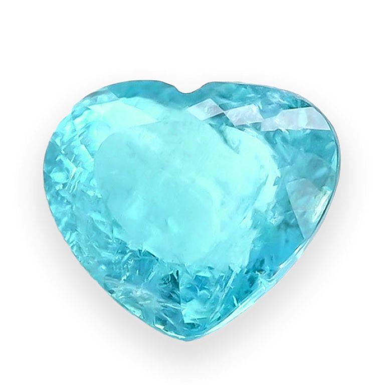 Taille brillant Pierre précieuse tourmaline Paraiba du Brésil bleu naturel de 2,73 carats avec rapport AGL