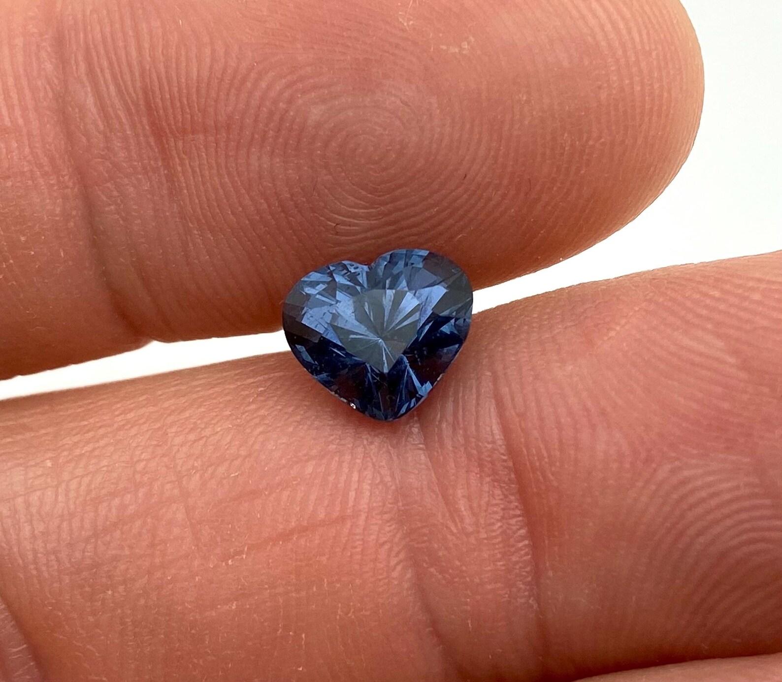 Natural blue Cobalt Spinel loose gemstone 2.67 ct., heart cut, Origin Tanzania For Sale 1