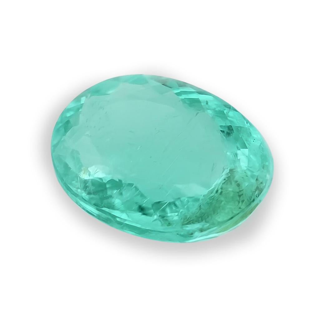 Tormalina brasiliana blu verde naturale di Paraiba 0,80 carati / Rapporto GIA In condizioni Nuovo in vendita a Los Angeles, CA