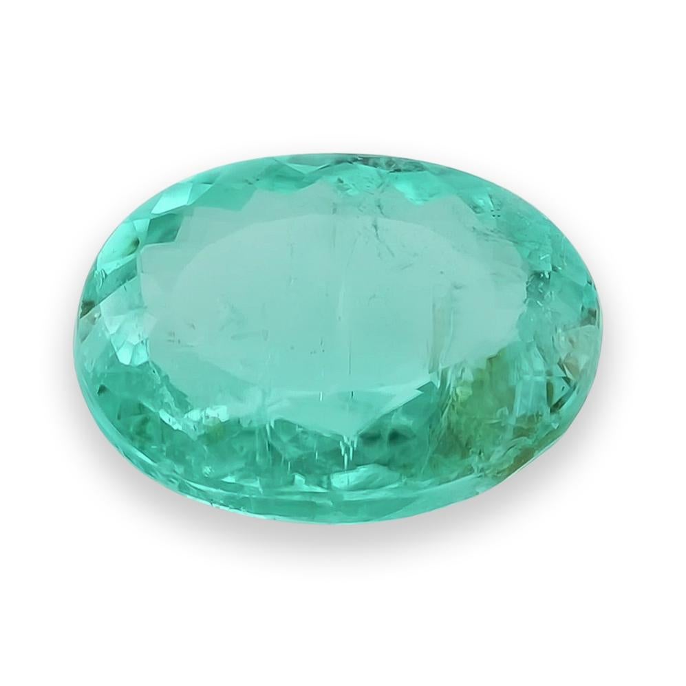 Tormalina brasiliana blu verde naturale di Paraiba 0,80 carati / Rapporto GIA