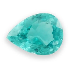 Natural Blue Green Paraiba Tourmaline Gemstone 1.56 carats with AGL Report