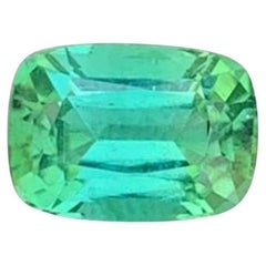 Natural Blue Green Tourmaline Gemstone: 1.00 Carat October Birthstone