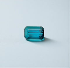 Natural Blue Indicolite Tourmaline Gemstone: 1.03 Carat October Birthstone