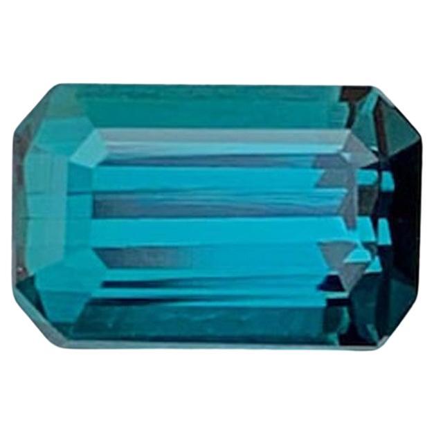 Natural Blue Indicolite Tourmaline Gemstone: 1.03 Carat October Birthstone For Sale