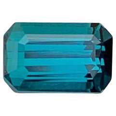 Natural Blue Indicolite Tourmaline Gemstone: 1.03 Carat October Birthstone