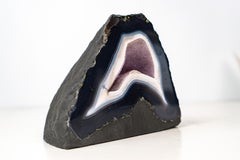 Geode di agata blu naturale