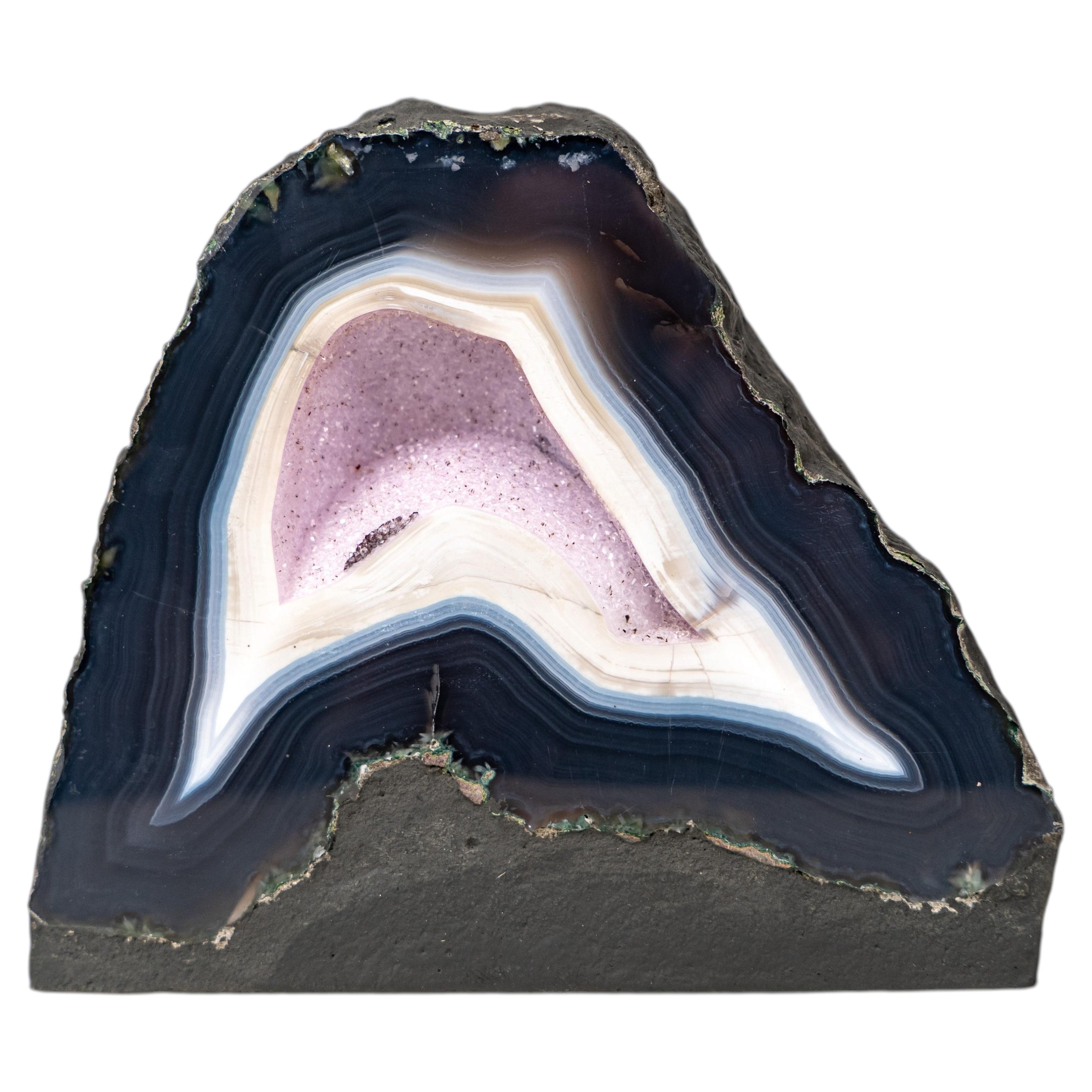 Natural Blue Lace Agate Geode