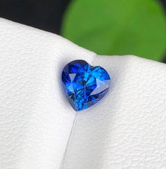 Natural Blue Sapphire 1.95 Carat Heart Shape Loose Gemstone for Ring