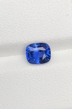 Natural Blue Sapphire Ceylon Origin Ring Gemstone 1.53 Carats GIC certified