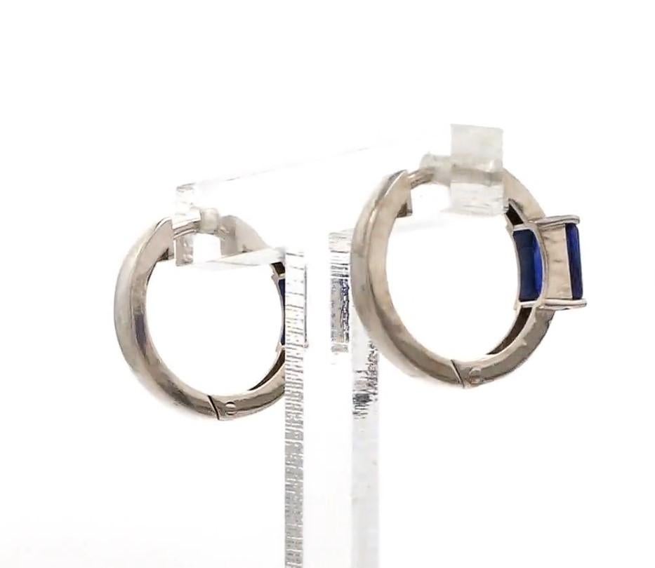 Ohrringe aus natürlichem blauem Saphir in 14k Gold im Zustand „Neu“ im Angebot in New York, NY