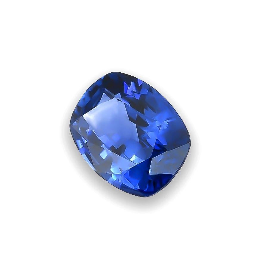 Taglio misto Gemma di zaffiro blu naturale da 1.56 carati con rapporto GIA / JUPITERGEM in vendita